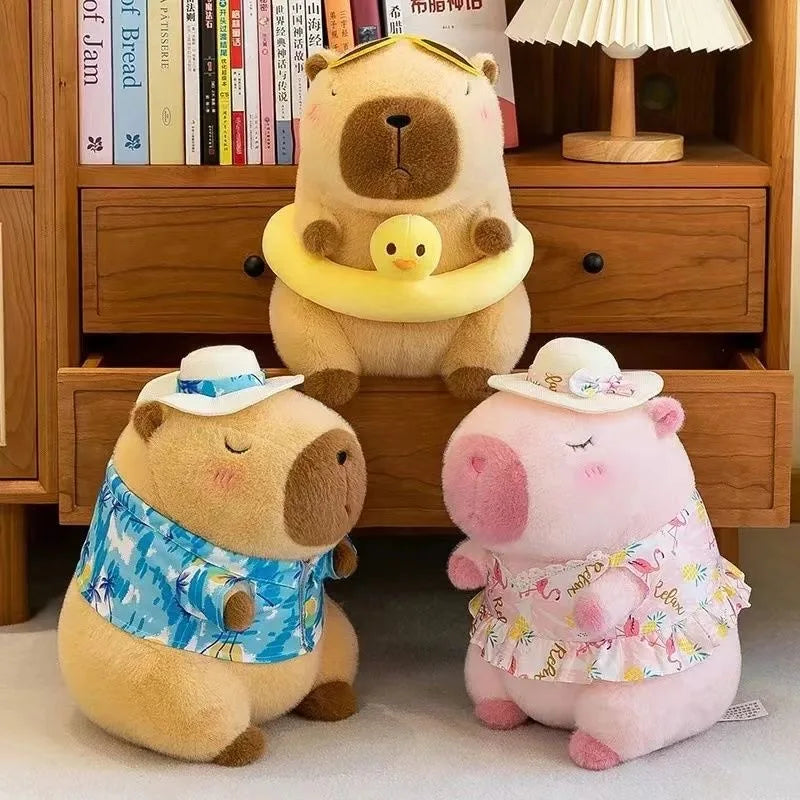 23cm capivara simulação de pelúcia capibara anime brinquedo fofo boneca bonit