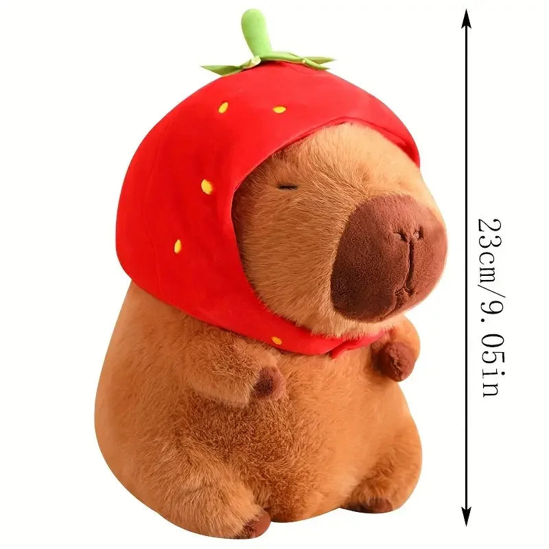 23cm capivara simulação de pelúcia capibara anime brinquedo fofo boneca bonit