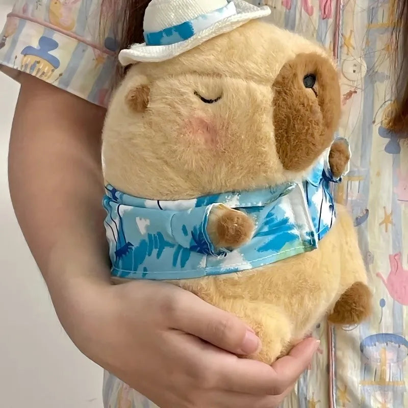 23cm capivara simulação de pelúcia capibara anime brinquedo fofo boneca bonit