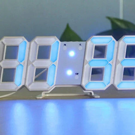 3D LED Digital Despertador, Relógio de parede, Hora, Dados, Temperatura, Casa,