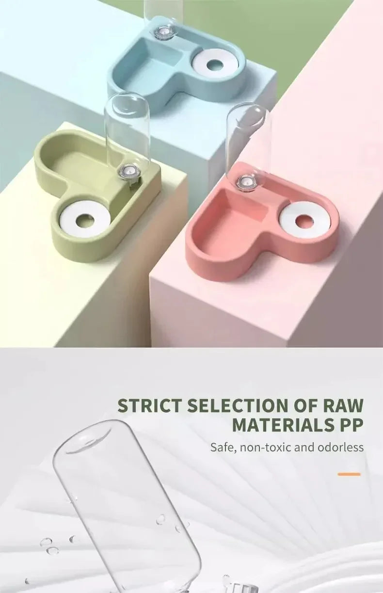 Tigela de comida dupla com alimentação Pet, adequada para gatos e cães pequen