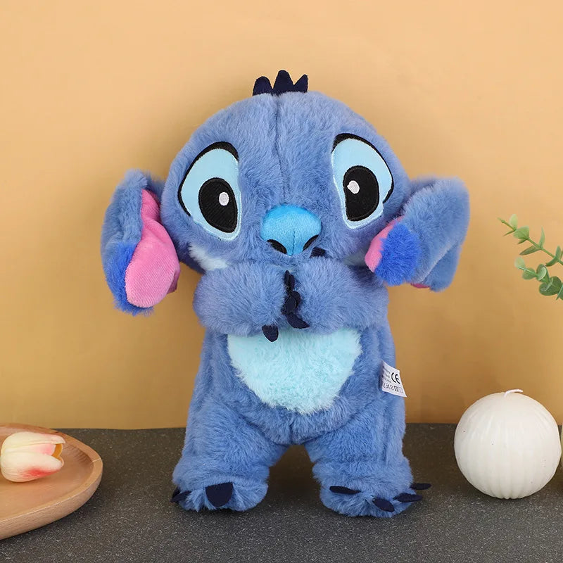 Stitch Baby Sleeping Companion Toy, Calmante Brinquedo De Pelúcia Musical com A