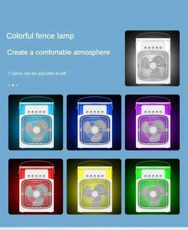 Ventilador portátil do umidificador do ar, refrigerador de ar pequeno, hidrocoo