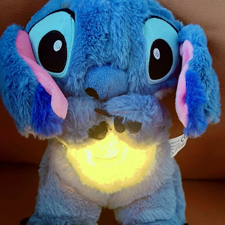Stitch Baby Sleeping Companion Toy, Calmante Brinquedo De Pelúcia Musical com A