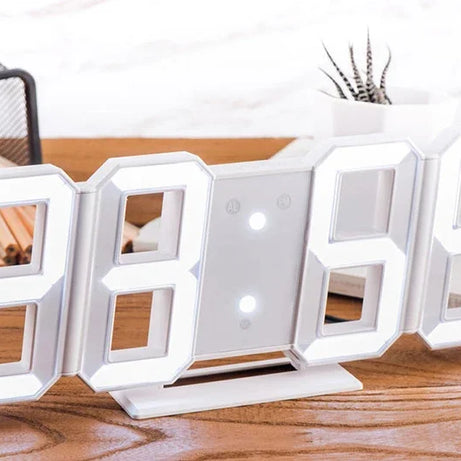3D LED Digital Despertador, Relógio de parede, Hora, Dados, Temperatura, Casa,