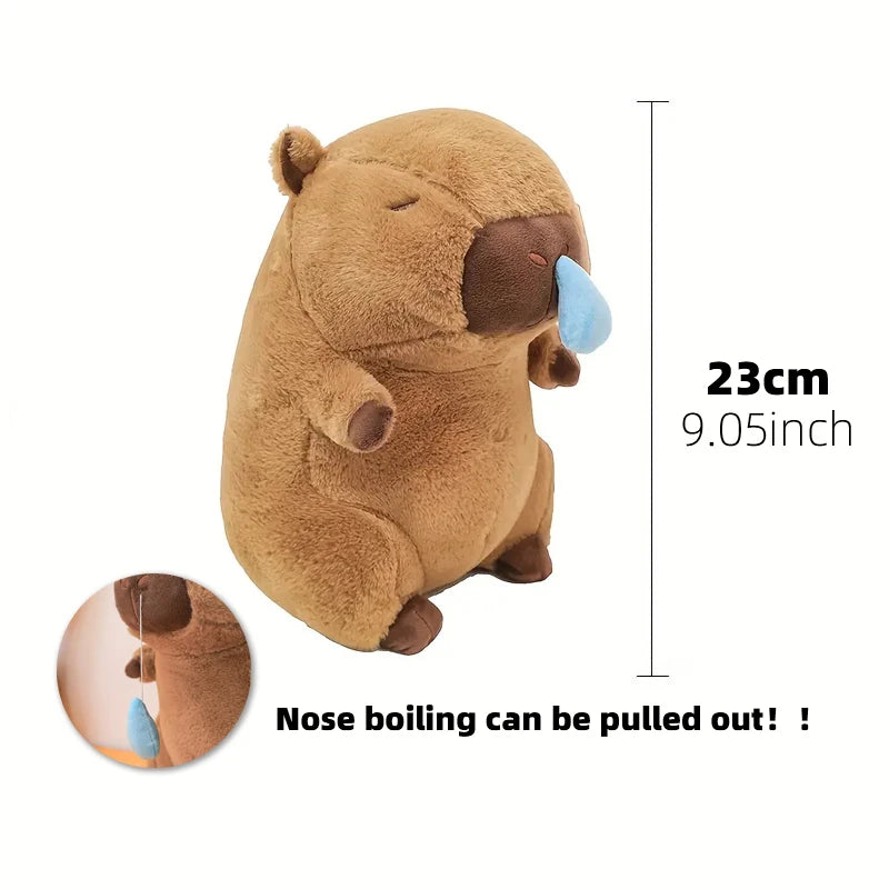 23cm capivara simulação de pelúcia capibara anime brinquedo fofo boneca bonit