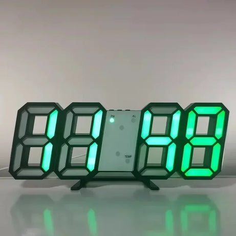 3D LED Digital Despertador, Relógio de parede, Hora, Dados, Temperatura, Casa,
