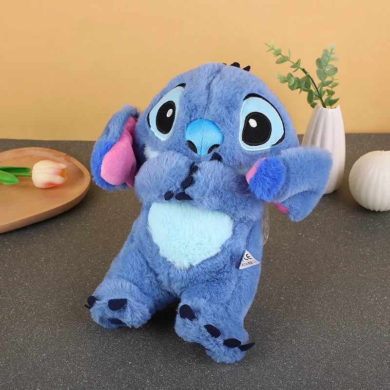 Stitch Baby Sleeping Companion Toy, Calmante Brinquedo De Pelúcia Musical com A