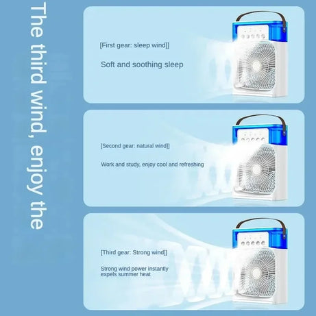 Ventilador portátil do umidificador do ar, refrigerador de ar pequeno, hidrocoo