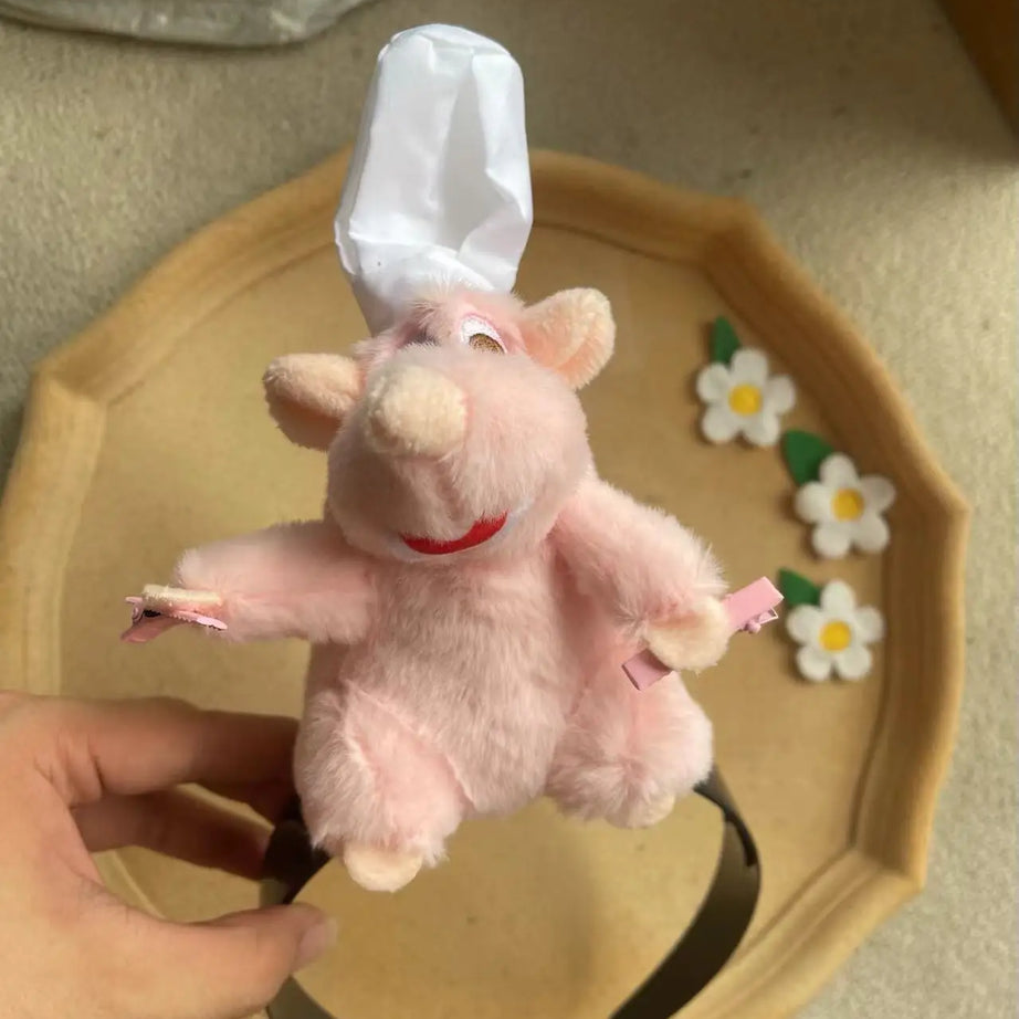 Disney-Ratatouille Desenhos Animados Boneca De Pelúcia Hairband, Francês De ab