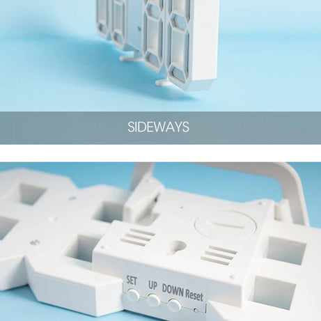 3D LED Digital Despertador, Relógio de parede, Hora, Dados, Temperatura, Casa,