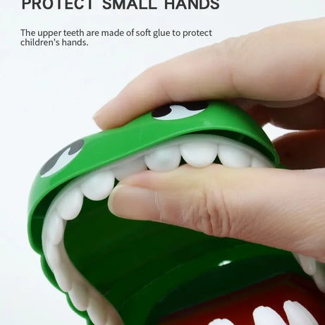 Crocodilo dentes brinquedos para crianças, jacaré mordendo dedo, jogos de dent