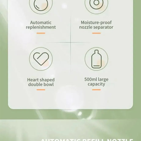 Tigela de comida dupla com alimentação Pet, adequada para gatos e cães pequen