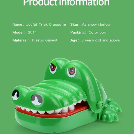 Crocodilo dentes brinquedos para crianças, jacaré mordendo dedo, jogos de dent