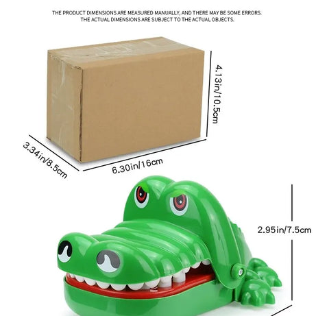 Crocodilo dentes brinquedos para crianças, jacaré mordendo dedo, jogos de dent