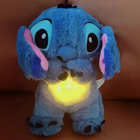 Stitch Baby Sleeping Companion Toy, Calmante Brinquedo De Pelúcia Musical com A